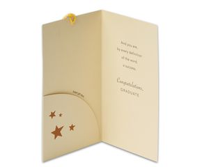 success money and gift card holder graduation card