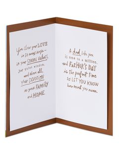 strength wisdom guidance father's day card