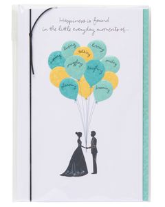 everyday moments wedding card with foil