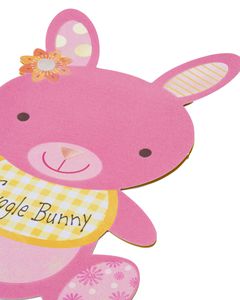 snuggle bunny new baby girl congratulations card with foil