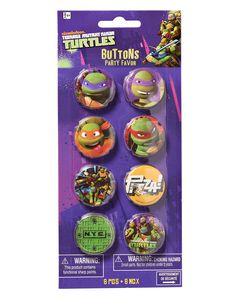 teenage mutant ninja turtles buttons 8 ct