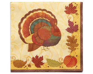 thanksgiving holiday dinner napkins, 16 ct.