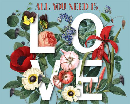 All You Need is Love Valentine Ecard 