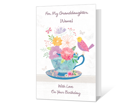 Printable birthday Playing cards for granddaughter - American Greetings photo relating to Free Printable Granddaughter Birthday Cards called Printable birthday Playing cards for granddaughter - American Greetings