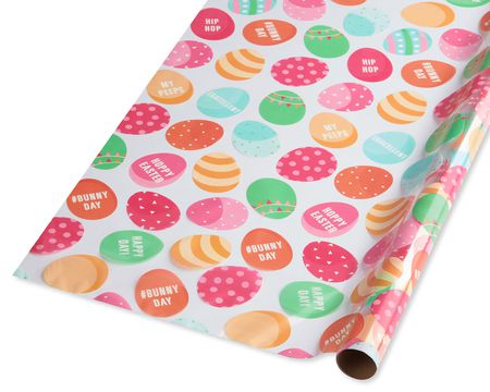  American Greetings Reversible Valentines Day Wrapping Paper,  Pink and Chevron (1 Jumbo Roll, 175 Sq. ft.) : Everything Else