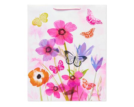 Hallmark Wrapping Paper (Butterflies) for Birthdays, Mother's Day