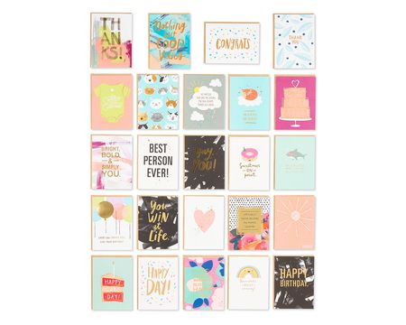 Starter Kit Greeting Card Collection With Organizer, 16-Count