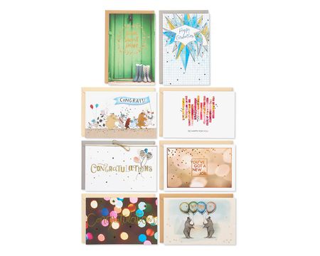 Starter Kit Greeting Card Collection With Organizer, 16-Count