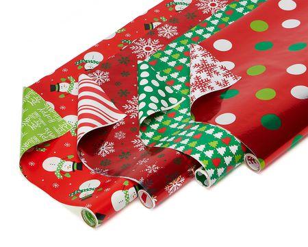 High quality paper Classic Stripe Red Jumbo Gift Wrap 16' x 30" 