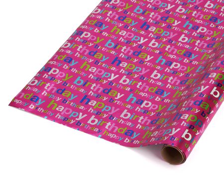 The Gift Wrap Company Funny Different Designs Multi-color Birthday Gift  Wrap Papers, (6 Rolls) 90 sq ft. 