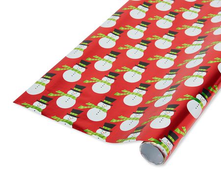 American Greetings Reversible Wrapping Paper, Happy Birthday Lettering and Stars (1 Jumbo Roll, 175 Sq. ft.)