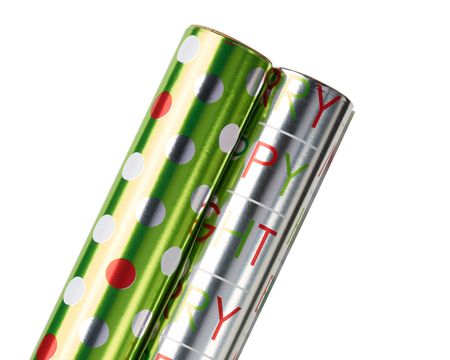 Christmas Wrapping Paper And Gift Tag Variety Set, 69-Count