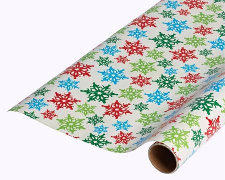 Reversible Wrapping Paper, Pink And Polka Dots, 30 Sq. Ft. Total