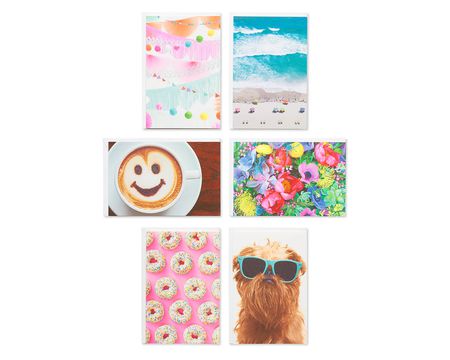 American Greetings Rainbow Blank Single Panel Cards and Colored Envelopes, 200-Count