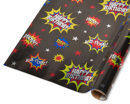 Hallmark It's Your Birthday! Jumbo Wrapping Paper, 90 Sq. ft.