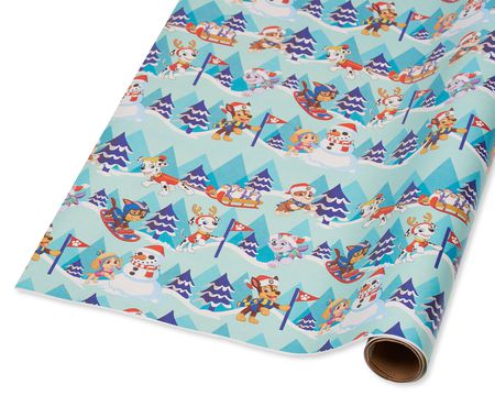 paw patrol wrapping paper pink