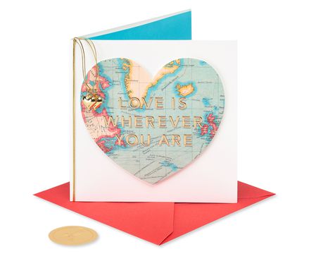 Details about   Papyrus Valentine's Day Card Wishing You A Day of Love and Smiles New Sealed