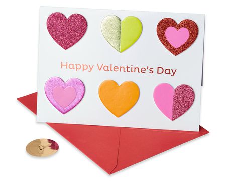 Details about   Papyrus Valentine's Day Card Wishing You A Day of Love and Smiles New Sealed