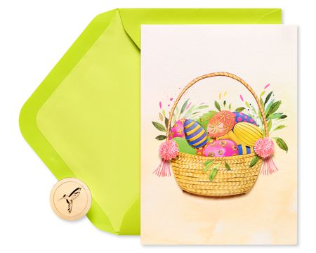Papyrus Greeting Card Easter Easter Egg & Chick 