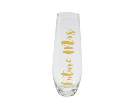 Mud Pie Mr & Mrs Champagne Flute Set