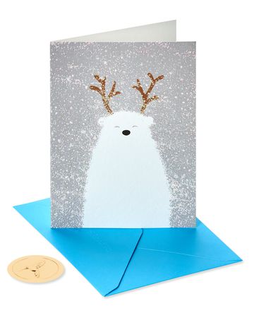 Holiday Forest Deer Details about   Papyrus Christmas Cards Boxed 12-Count 
