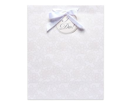 Extra-Large Lace Wedding Gift Bag With Tissue Paper; 1 Gift Bag And 6  Sheets Of Tissue Paper