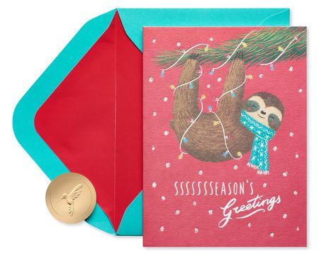 Season's Surprises, Extra Large Christmas Greeting Card - J6025HXSG