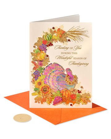 PAPYRUS Greeting Cards THANKSGIVING Lot of 9 FALL TURKEY BLESSED THANKFUL PIE 