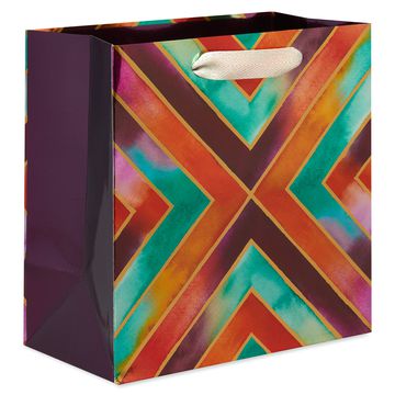 Papyrus Brushed Metallic Red and Green Large Gift Bag & Tissue Set; 2 Gift  Bags, 8 Sheets of Tissue