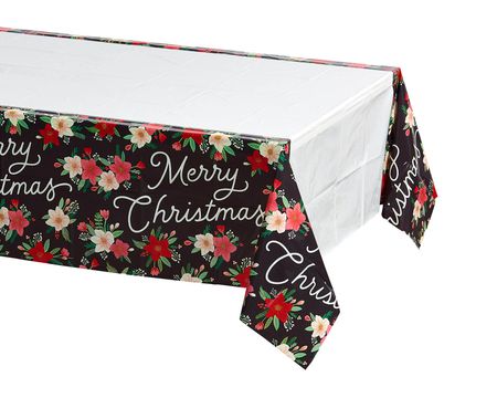 Multicolored American Greetings Christmas Tree Plastic Table Cover 54 x 96 Party Supplies 