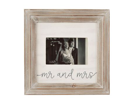 Mud Pie Mr. & Mrs. Wedding Keepsake Signable Frame