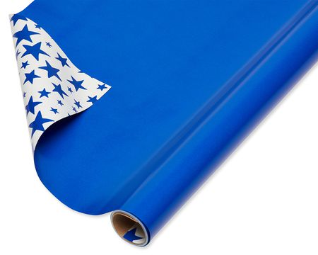 blue wrapping paper