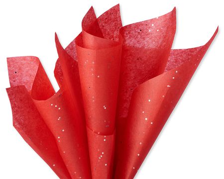 Red Sparkle Tissue Paper, 6 ct