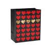 Valentines Brand New Large Stripes and Hearts Glitter Gift Bag