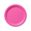 bright pink dinner round paper plate 20 ct