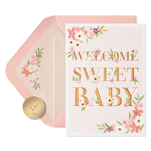 So Happy You're Here Baby Shower Greeting Card
