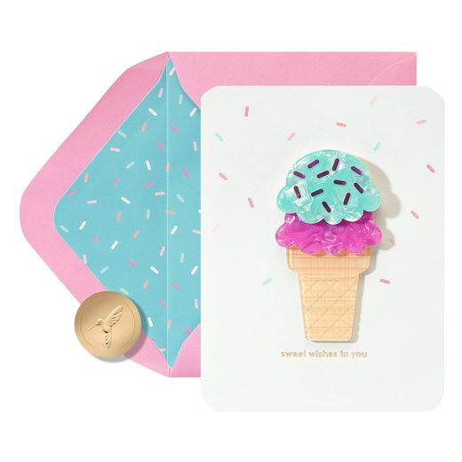 Double Scoop Birthday Greeting Card