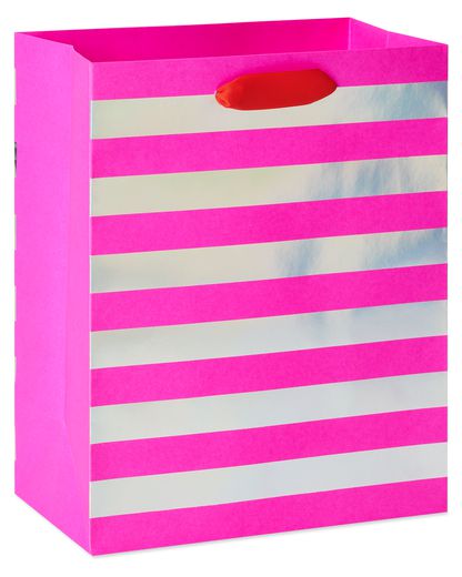 Small Pink Paper Gift Bag 5 1/4in x 8 1/4in