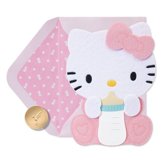 Sweet Moments To Come Hello Kitty Baby Shower Greeting Card