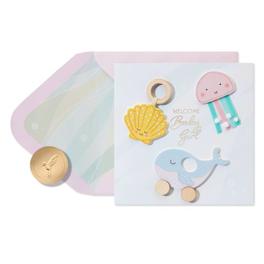 Sweet and Happy Moment Baby Shower Greeting Card