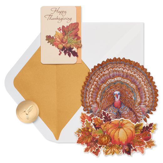 Gifts of the Season Displayable Thanksgiving Greeting Card