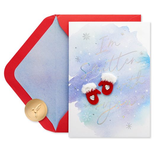 Perfect Pair Romantic Christmas Greeting Card