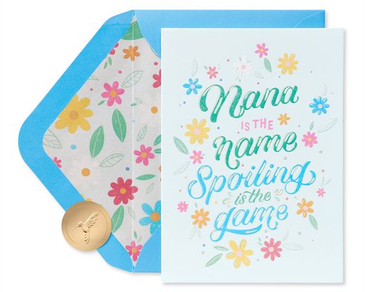 Best Nana Ever Mother's Day Greeting Card for Grandma Image 1