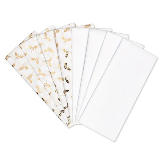 Holly Holiday Tissue Paper, 8 Sheets