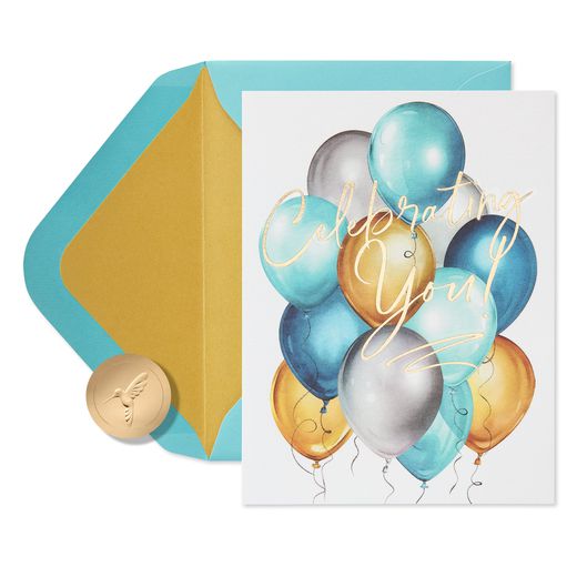 Celebrating You Birthday Greeting Card