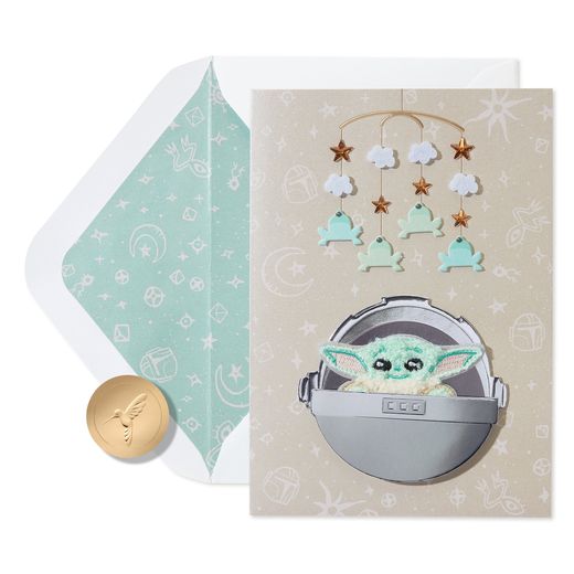 The Force is Strong Star Wars Baby Shower Greeting Card