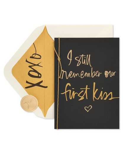 First Kiss Valentine's Day Greeting Card Image 1