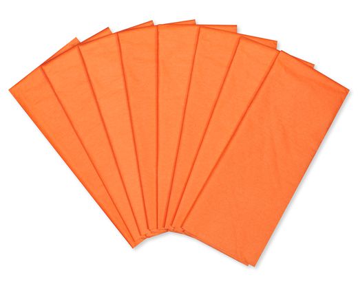 Orange Tissue Paper, 8-Sheets