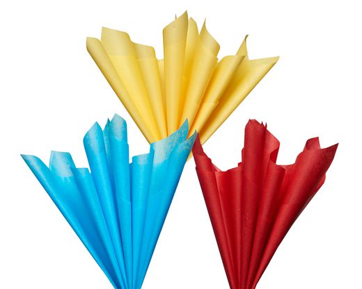 Primary Color Tissue Paper Value Pack 24 Sheets