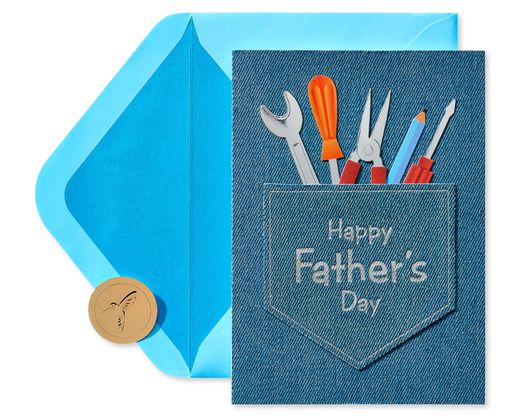 Jean Pocket and Tools Father's Day Greeting Card